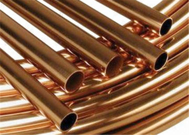Länge 1 - 12m Kupfer-und Aluminium-Pfannkuchen-Klimaanlagen-kupfernes Rohr-Korrosionsbeständigkeit