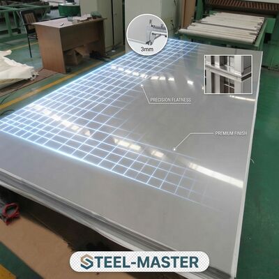 430 Edelstahlplatte Ferritische Beschichtung 2B 0,3 mm bis 3,0 mm Magnetische für die Herstellung von Haushaltsgeräten