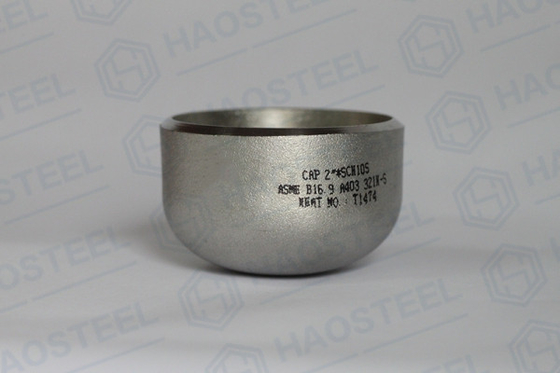 Industrielle Edelstahl-Rohr-Kappe Fitting DN20 ANSI A403