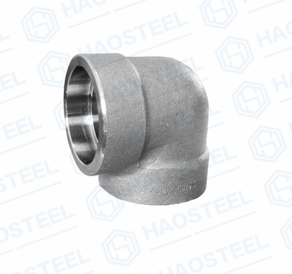 Industrielle Fitting geschmiedeter Schweißungs-Ellbogen NPT-Faden des Sockel-DIN2605